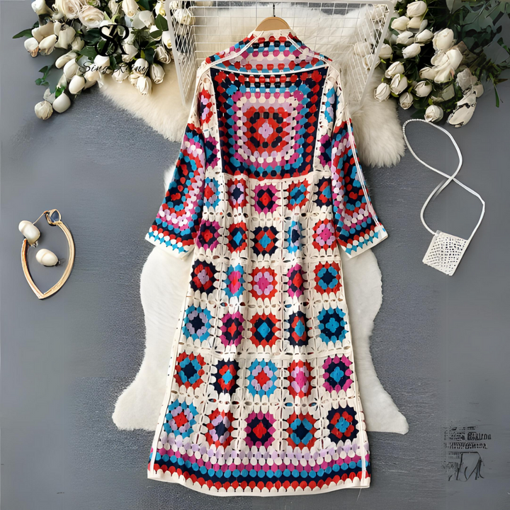 Corrie lang fargerik cardigan