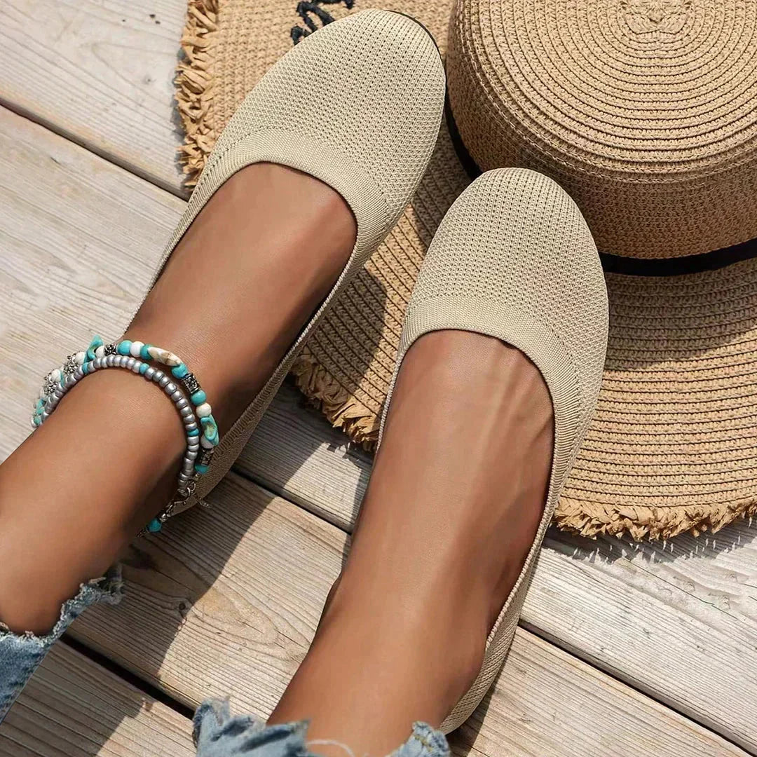Eu's Åndbar Anti-Slip Sommer Ballerina Sko til Kvinder