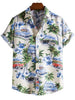 3D Flower Print Hawaii-Skjorte