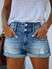 Ripped denimbukser (shorts) til kvinder
