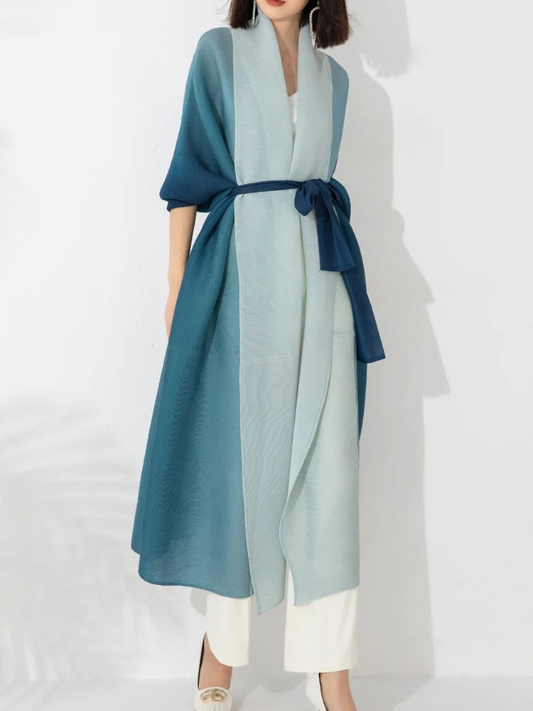 Hiraya - Luksuriøs Langærmet Trenchcoat-Modiva