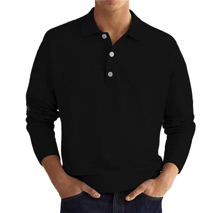 Long Sleeve Polo Shirt for Mænd