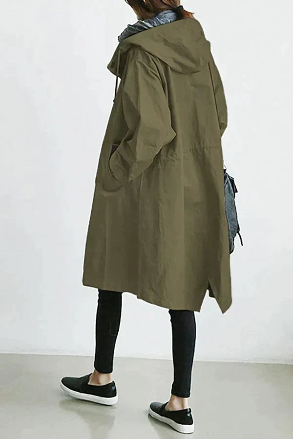 Maris Vandtæt Oversized Mellemlang Trenchcoat