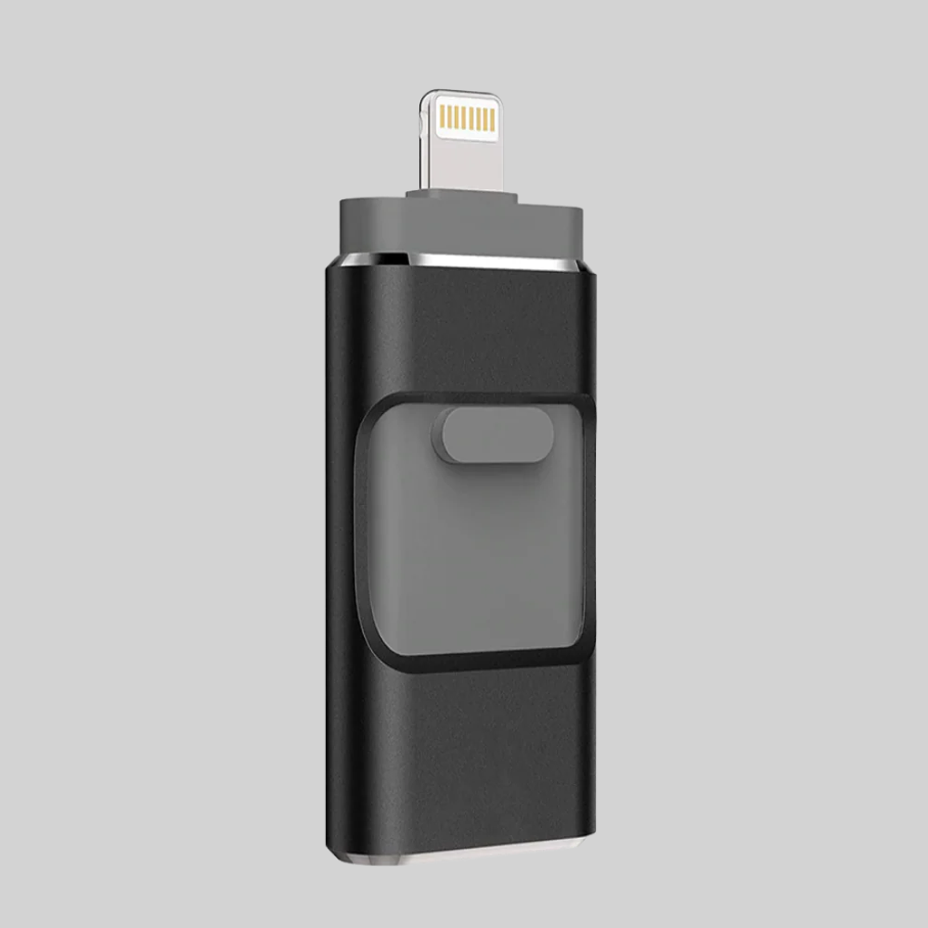 4-i-1 USB-flashdrev – Lagringsløsning med flere stik