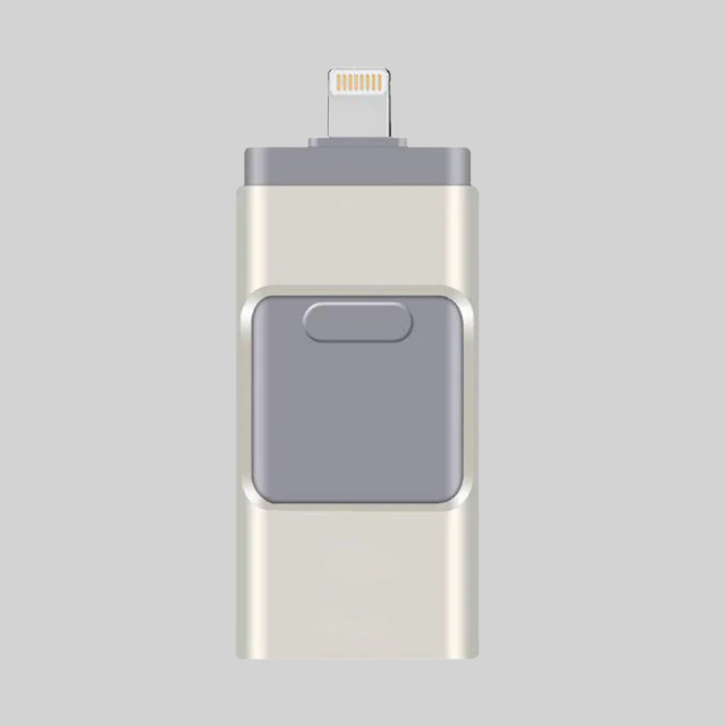 4-i-1 USB-flashdrev – Lagringsløsning med flere stik