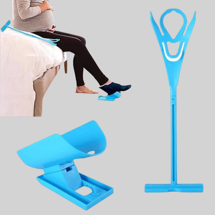 Sokkehjælp – Slip-on-enhed for nem påføring af sokker