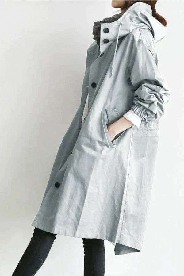 Maris Vandtæt Oversized Mellemlang Trenchcoat