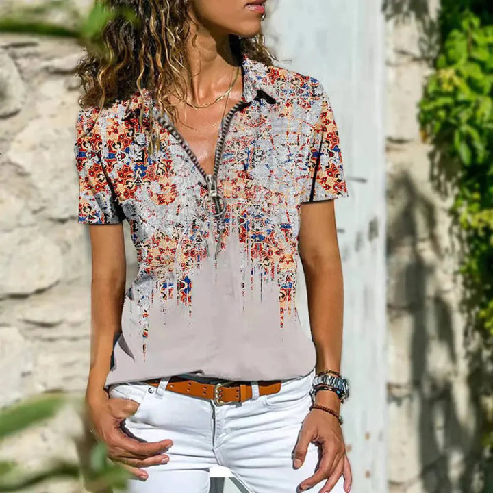 Dame elegant sommerskjorte
