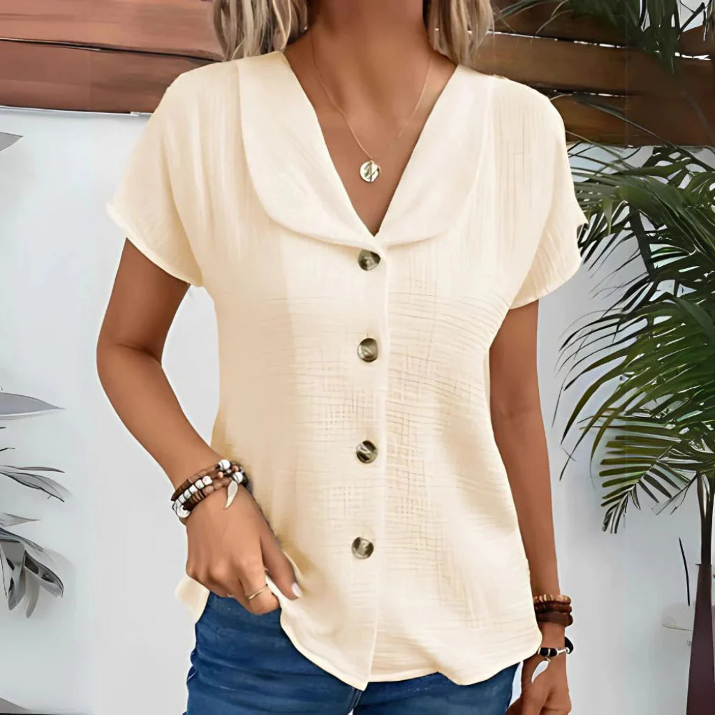 Dame elegant sommerbluse