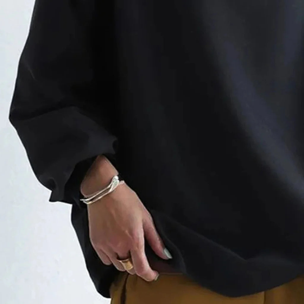 Minimalistisk Loose-Fit Top Tidløs Enkelhed med Hverdagskomfort