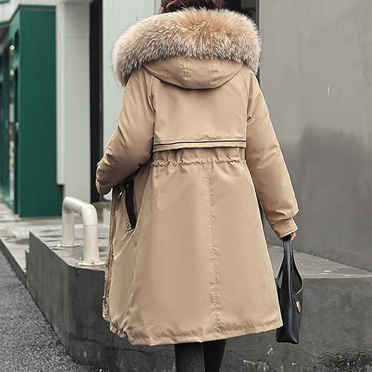 Vexana - Vinter Puffer Parka med Pelskrave-Modiva