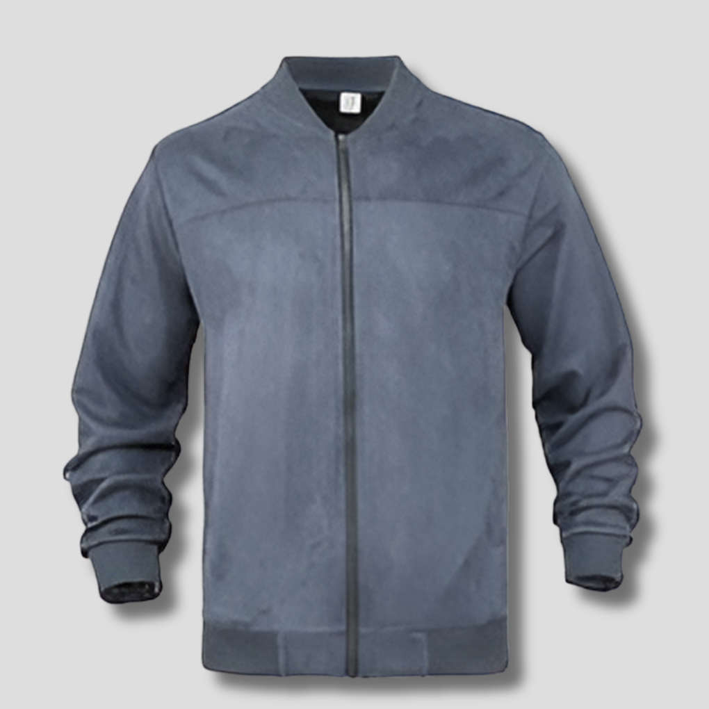 Herre retro ruskindsjakke