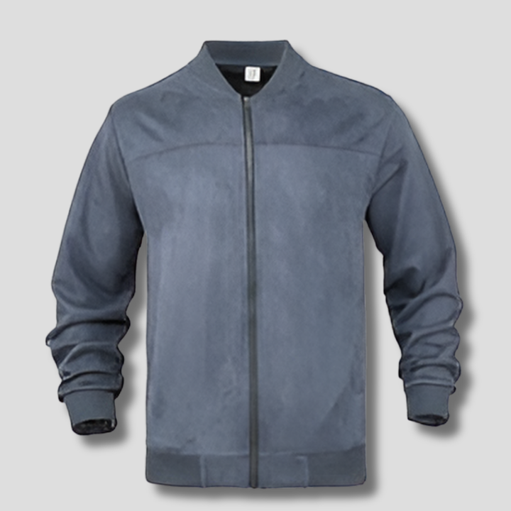 Herre retro ruskindsjakke