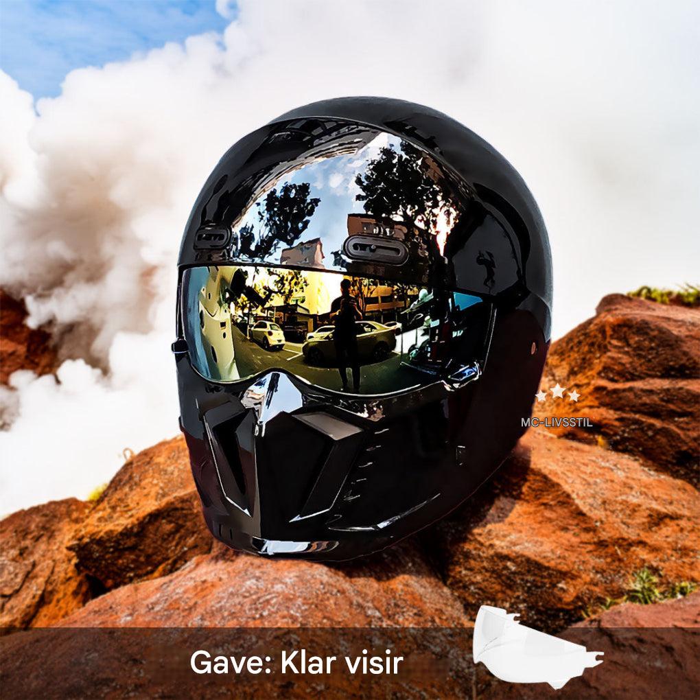 Motorcykelhjelm – DOT- og ECE-godkendt, tidløst look