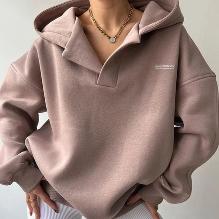 Damepullover med hætte – Sibylla Winter Edition