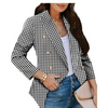 Colett - Dobbeltknappet Houndstooth Blazer