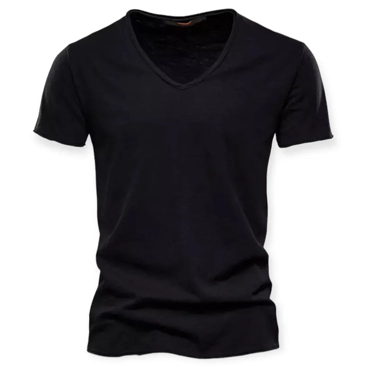 T-shirt med V-hals til mænd
