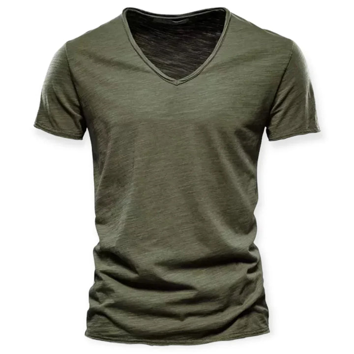 T-shirt med V-hals til mænd