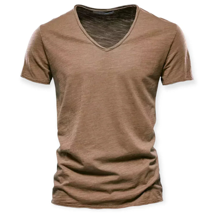 T-shirt med V-hals til mænd