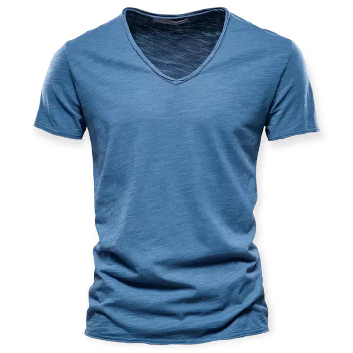 T-shirt med V-hals til mænd