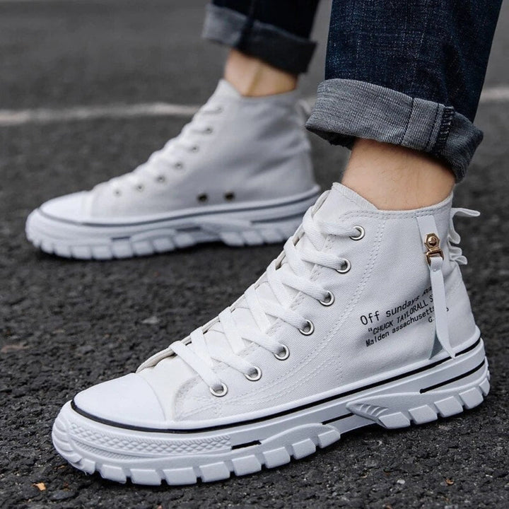 Casual Streetwear Herre Chunky Canvas High Tops