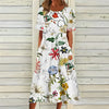 Sommerkjole med blomsterprint