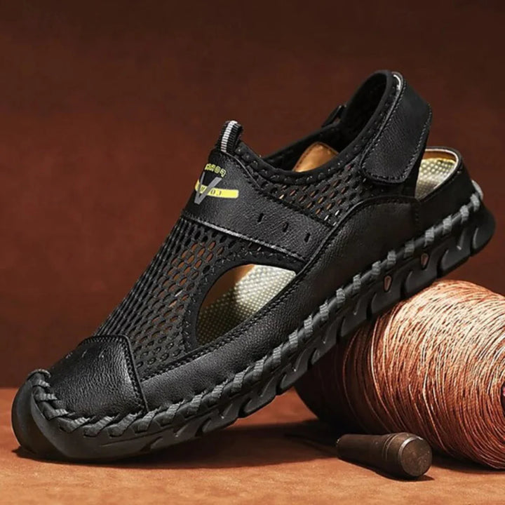Ortopædiske herresandaler med mesh