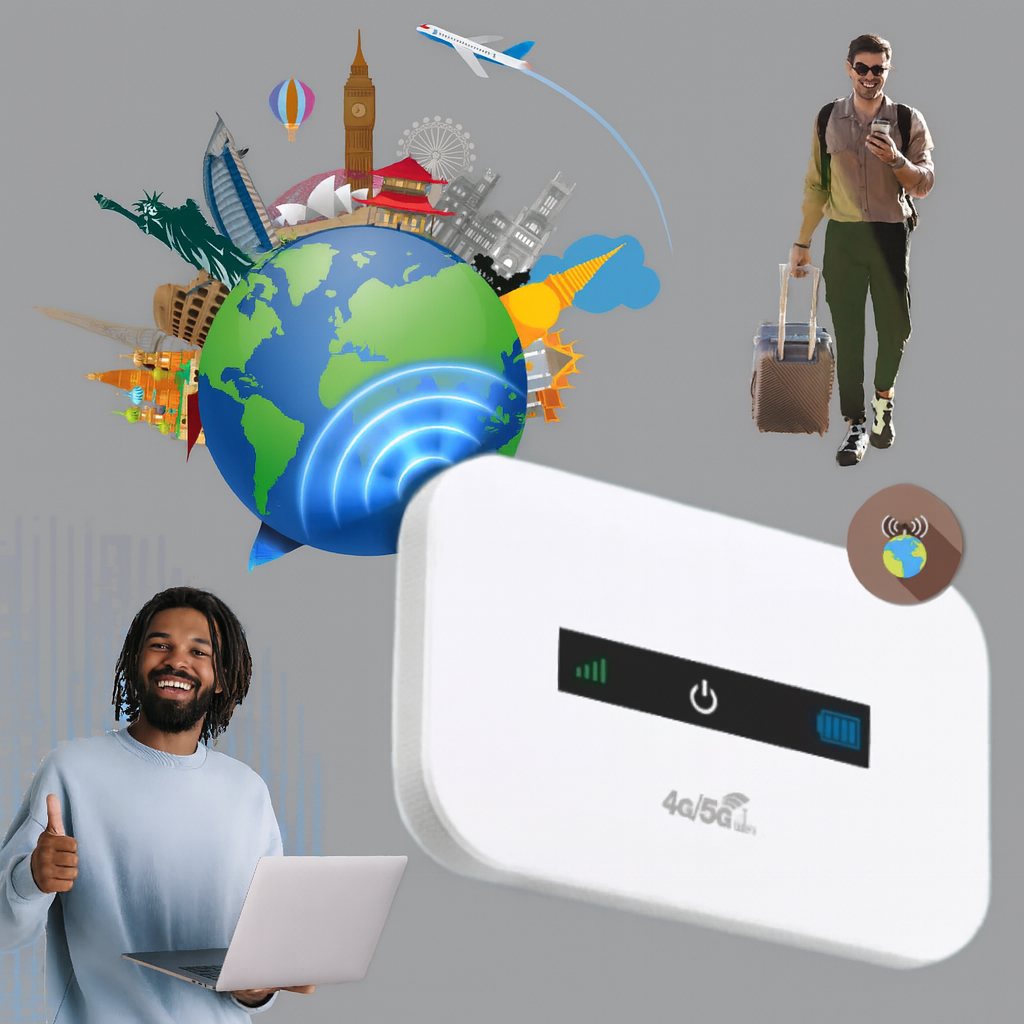 Bærbar Wi-Fi-router – internetadgang på farten