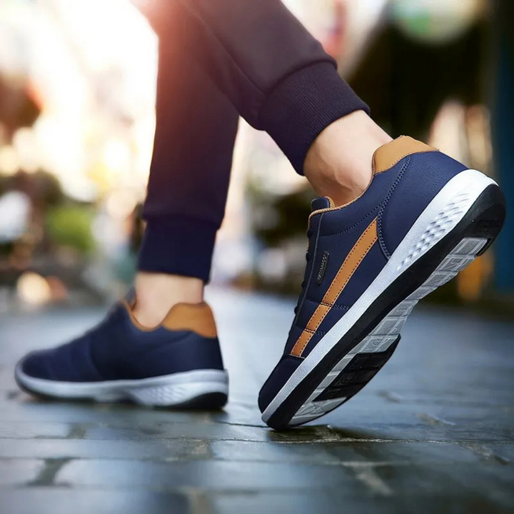 Mænds Ortopædisk Læder Sneakers