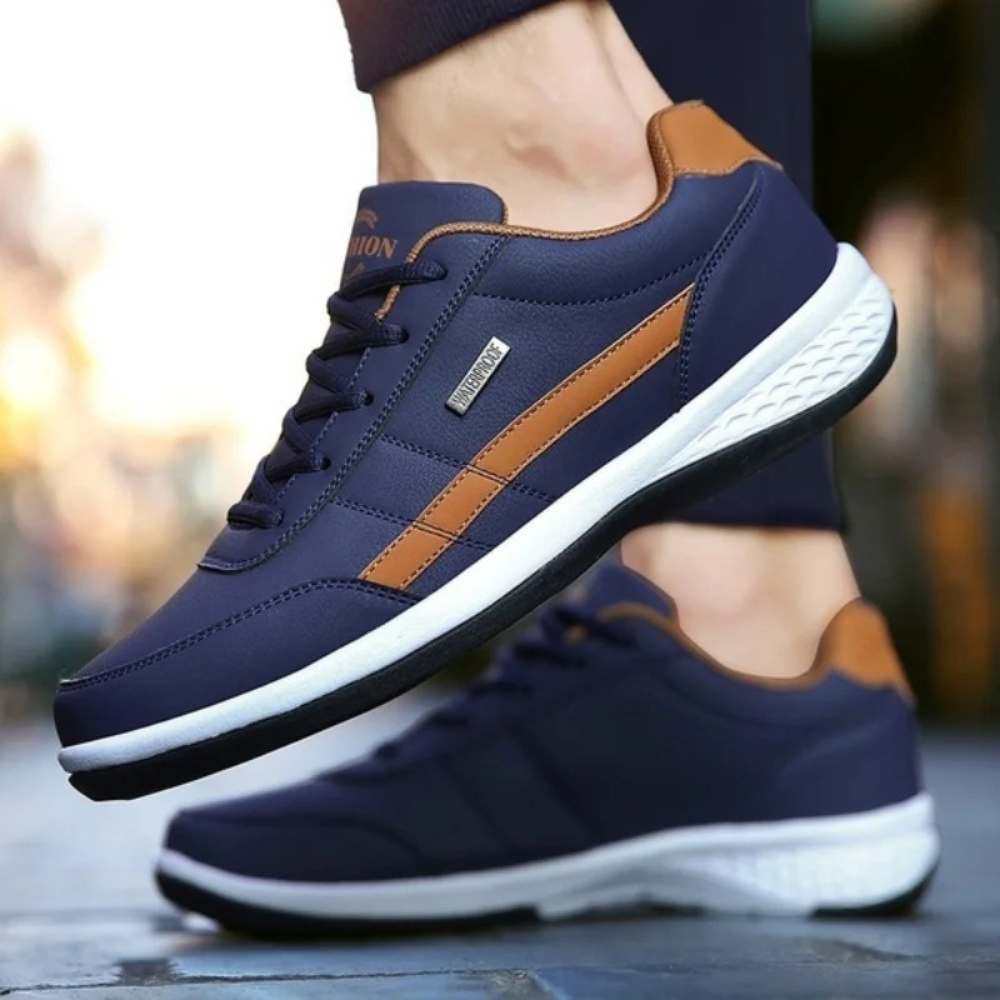 Mænds Ortopædisk Læder Sneakers