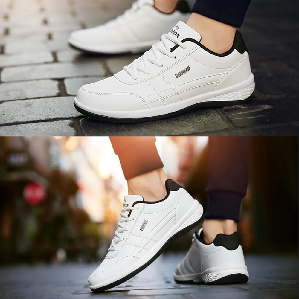 Mænds Ortopædisk Læder Sneakers