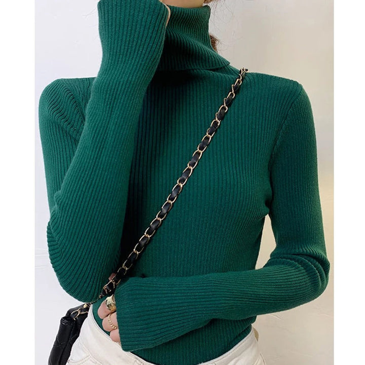 Kita - Blød og Stilfuld Kvinders Cashmere Sweater med Rullekrave-Modiva