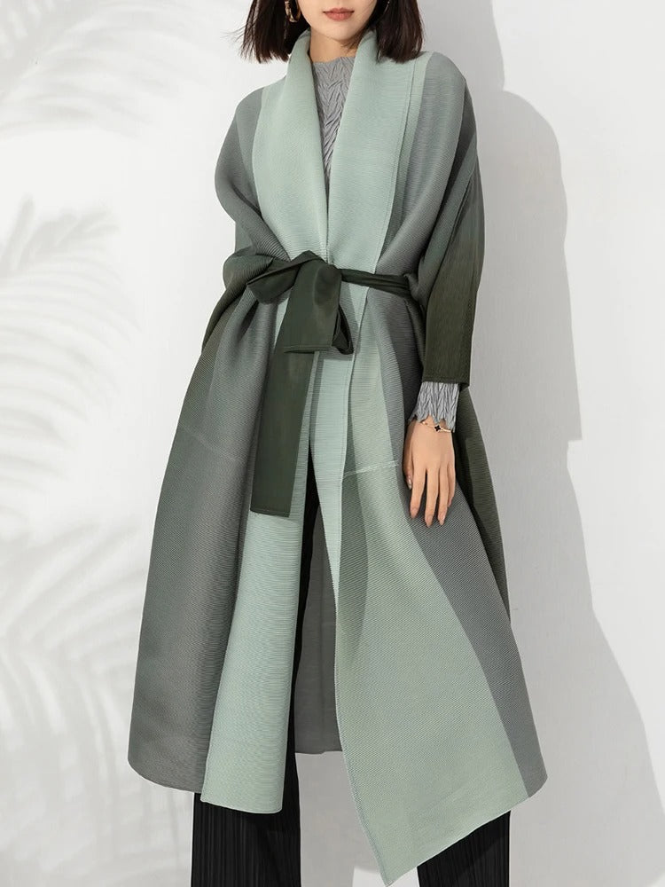 Hiraya - Luksuriøs Langærmet Trenchcoat-Modiva