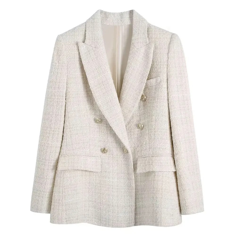 Angel - Elegant Tweed Blazer til Kvinder-Modiva