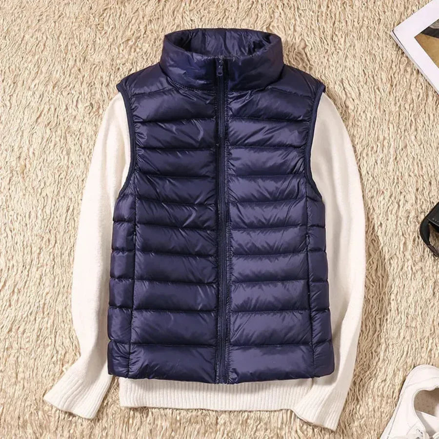 Vindtæt Kvinders Bodywarmer med Lynlås