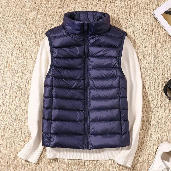 Vindtæt Kvinders Bodywarmer med Lynlås