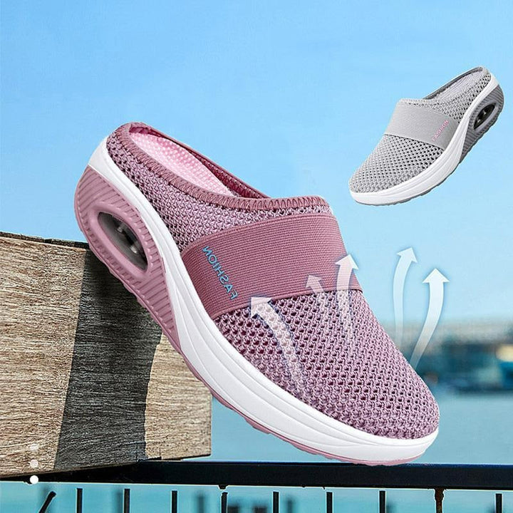 Ortopædiske slip-on sko til kvinder med luftpude