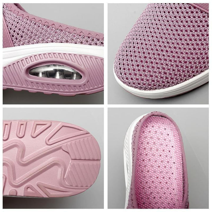 Ortopædiske slip-on sko til kvinder med luftpude