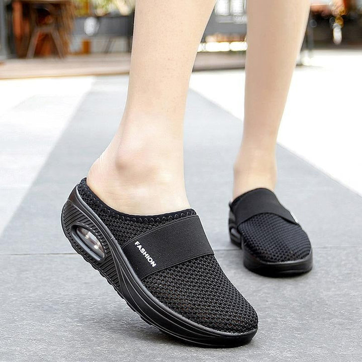 Ortopædiske slip-on sko til kvinder med luftpude