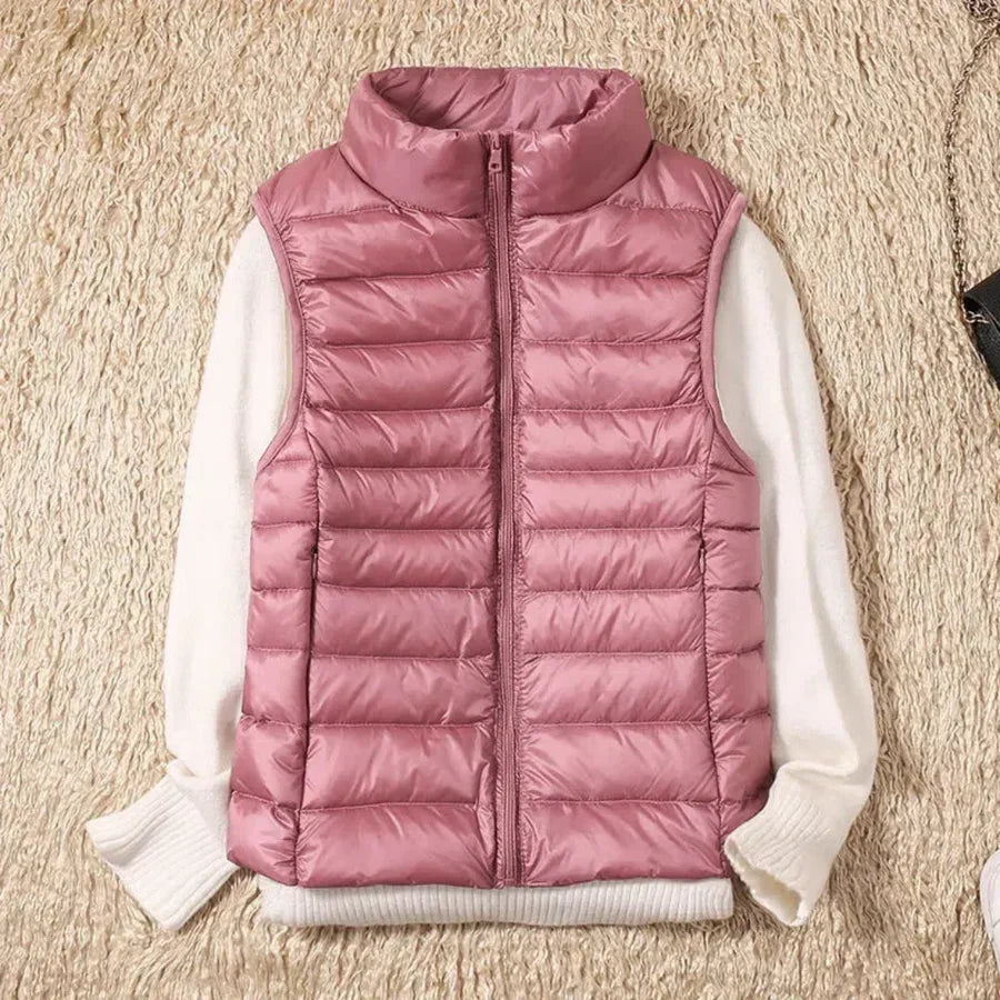 Vindtæt Kvinders Bodywarmer med Lynlås