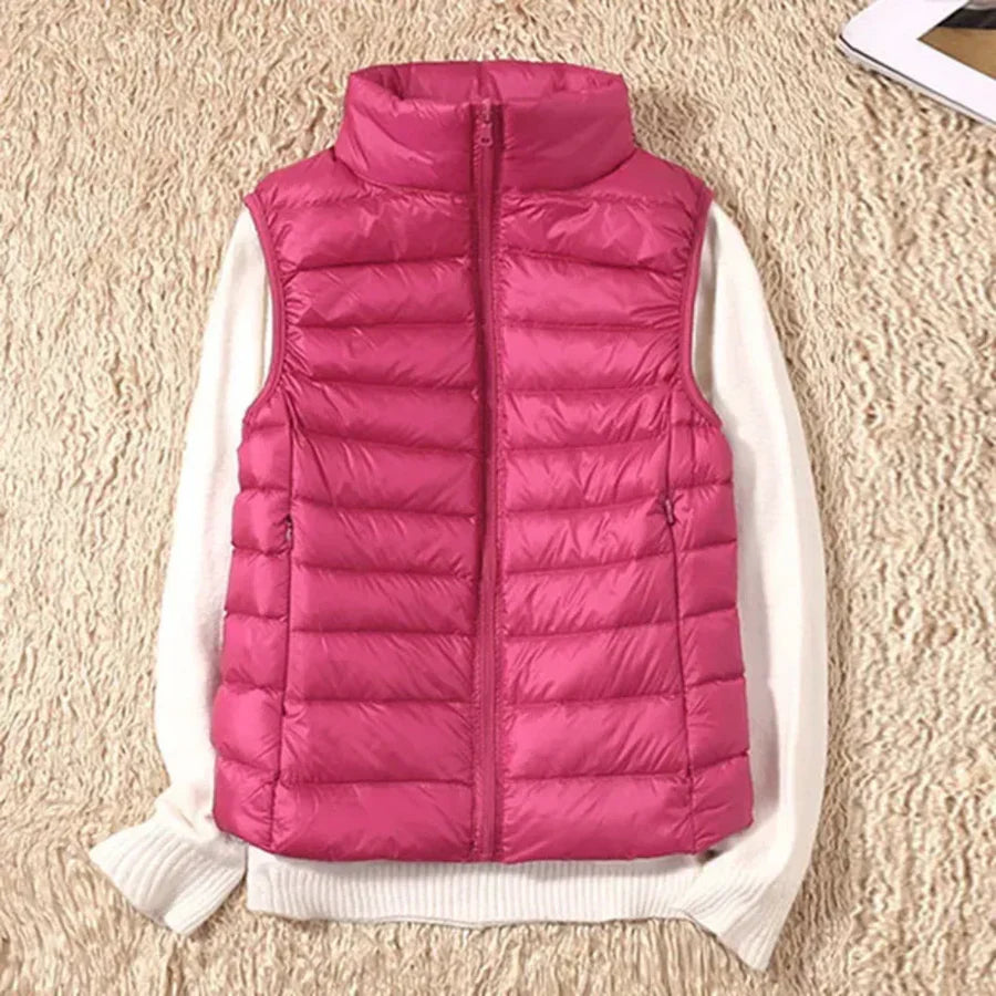 Vindtæt Kvinders Bodywarmer med Lynlås