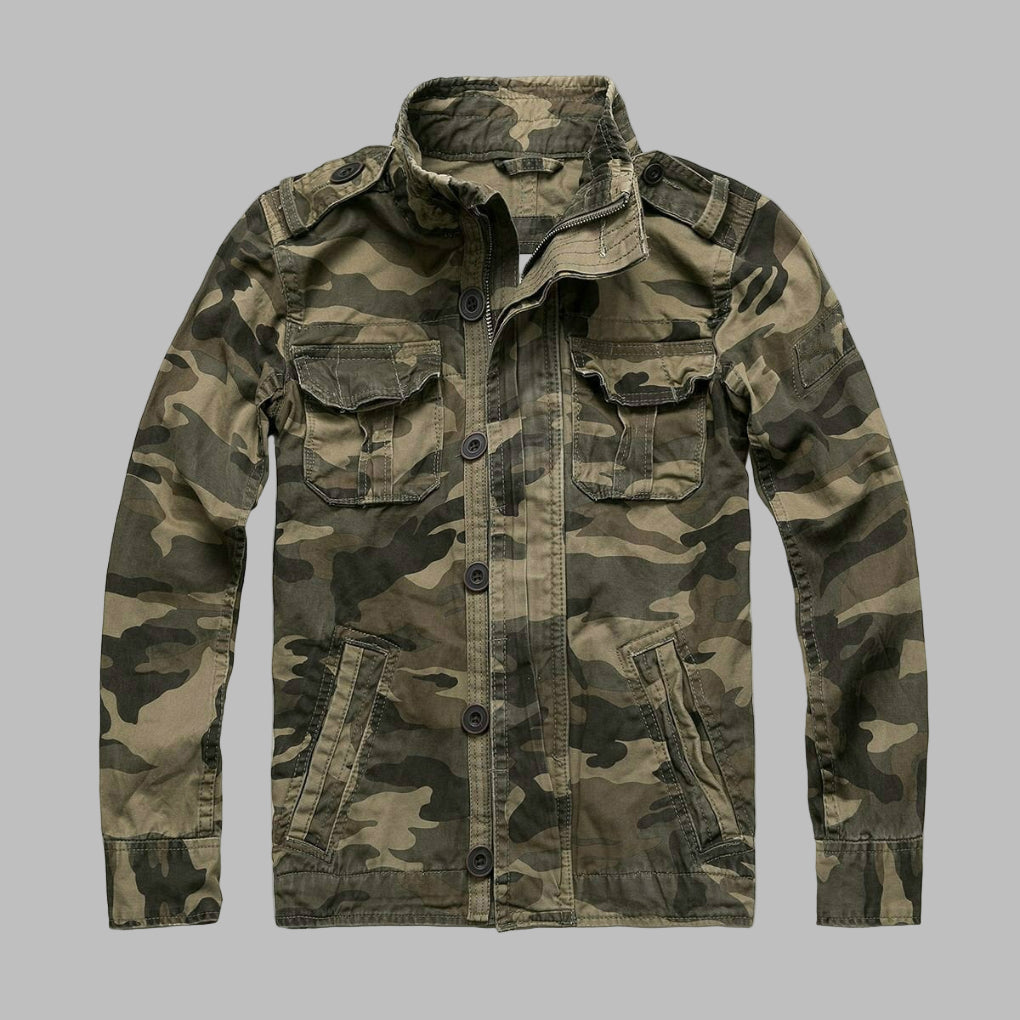 Camouflage militærjakke