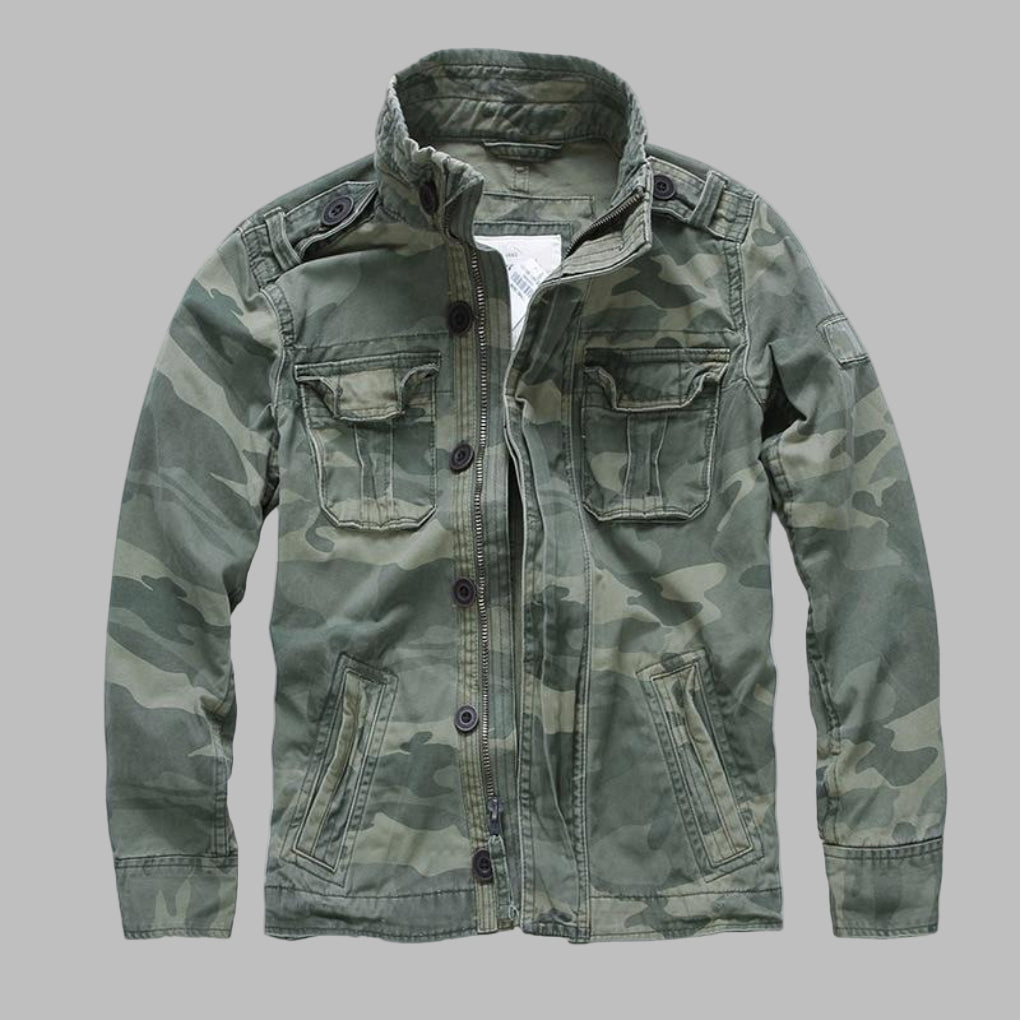 Camouflage militærjakke