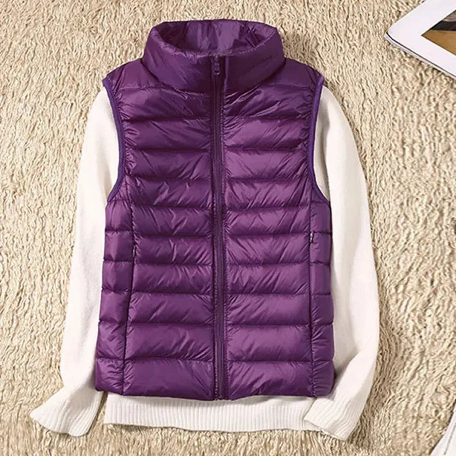 Vindtæt Kvinders Bodywarmer med Lynlås