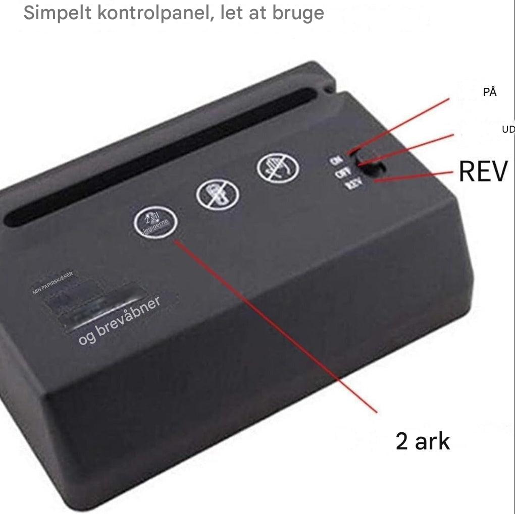 Mini makulator til skrivebordet – Kompakt, støjsvag og effektiv