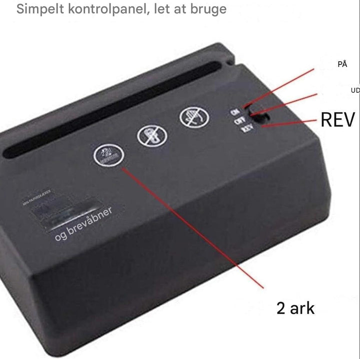 Mini makulator til skrivebordet – Kompakt, støjsvag og effektiv