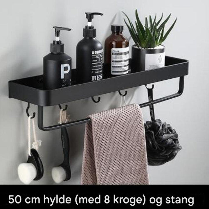 Sort Space Aluminium væghylde