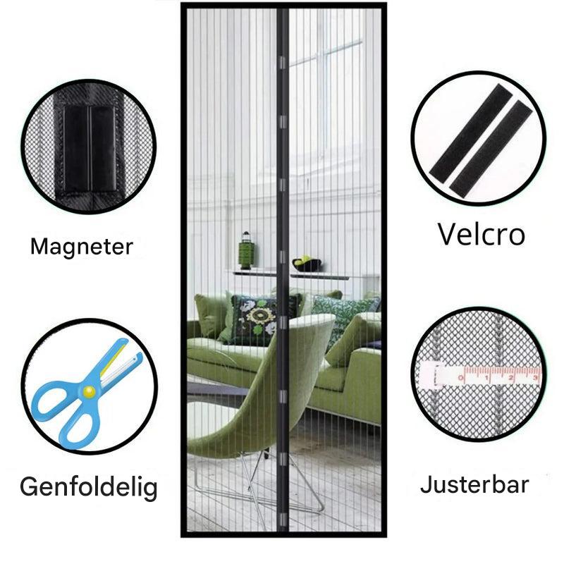 Magnetisk skærmdør – Håndfri insektbarriere