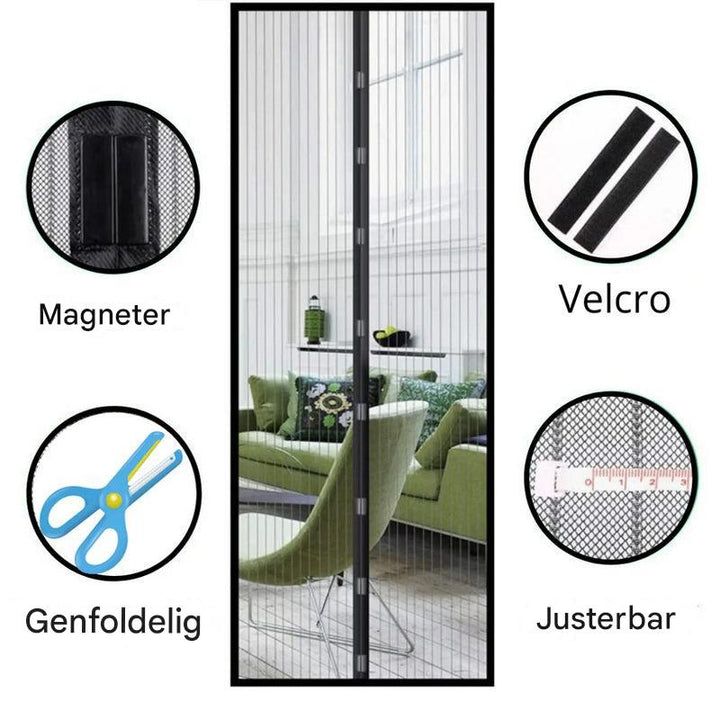 Magnetisk skærmdør – Håndfri insektbarriere