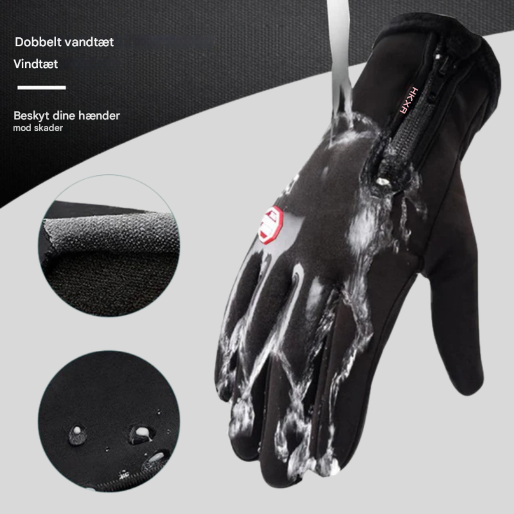 Vintervarmede handsker til cykling, cykelløb og skiløb